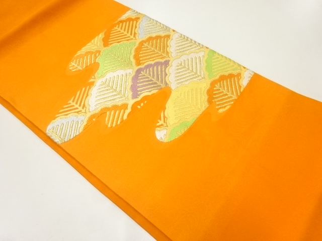 松青海波模様織出し名古屋帯